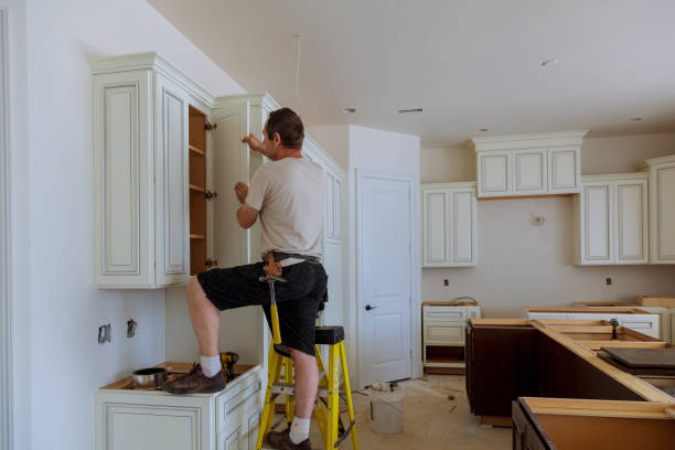 Open concept kitchen conversion in Maiden Rock by JMT Kitchen Cabinet